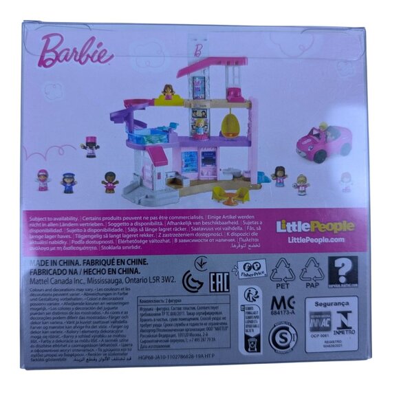 Fisher-Price Little People Barbie Sleepover & Swimming Figure Bundle Ages 1.5-5 - Picture 4 of 4